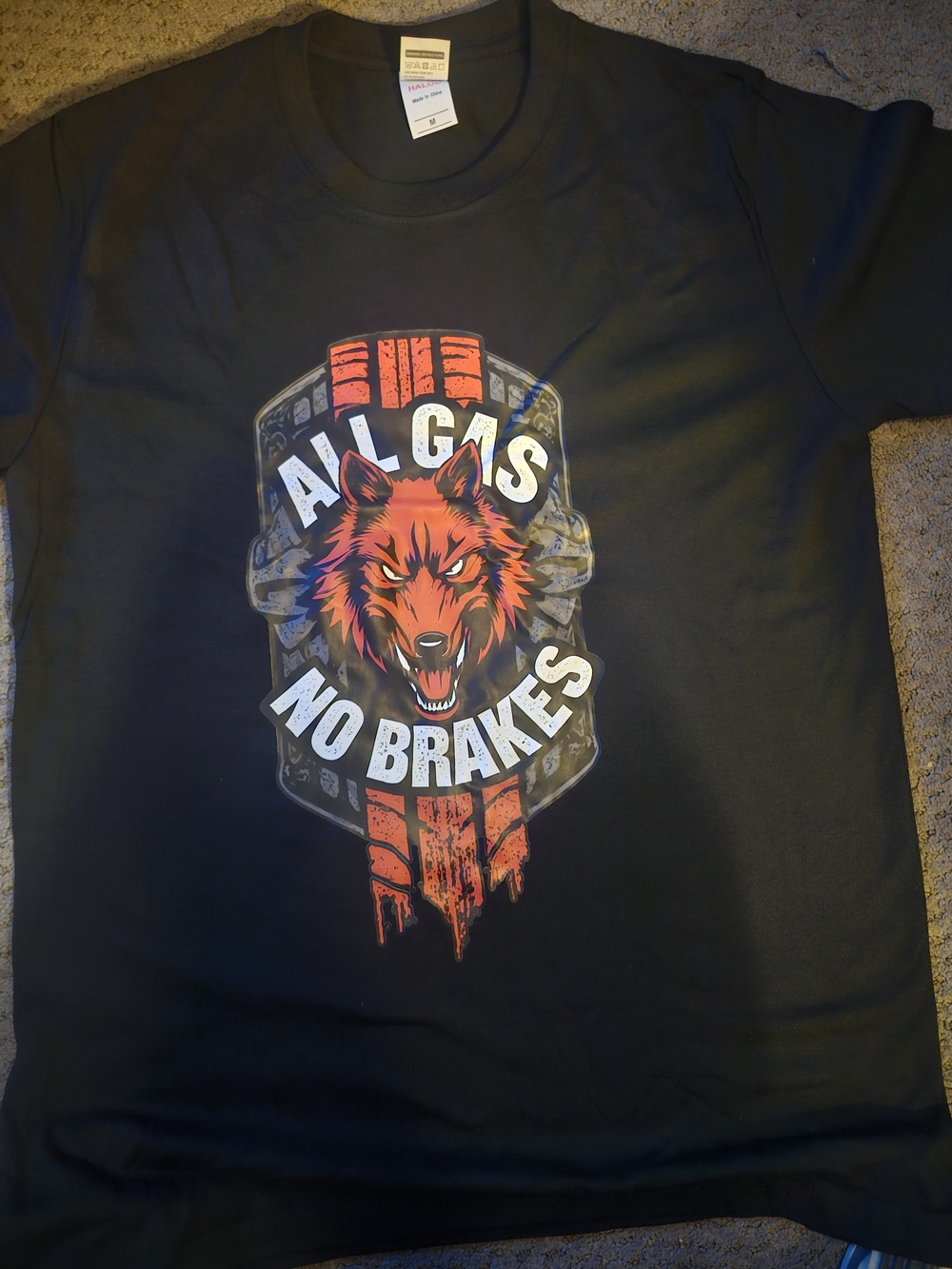WWE Jacob FATU "All Gas No Brakes" Wolf Graphic Tee